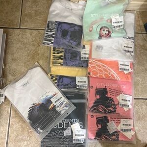 NWT 10 Piece Bundle Students Golf Graphic Tees Various colors, sizes&styles pics